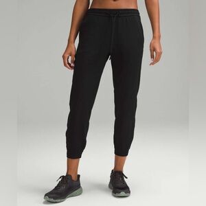 Lululemon Women’s Black Soft Jersey Classic-Fit Mid-Rise Jogger - 4